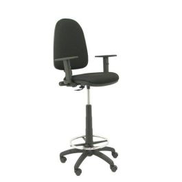 Taburete Piqueras Y Crespo Ayna Brazos Regulables Mecanismo De Contacto Permanente Regulable En Altura Aro Reposapies Asiento Y Respaldo Tapizados Bali Negro Precio: 233.50000047. SKU: S5700397