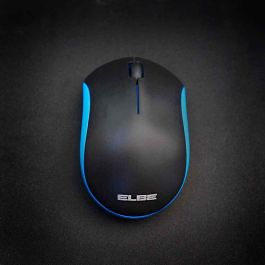 Elbe PTR-101 Pack Teclado y Ratón Inalámbricos Azul-Negro con Receptor Nano USB