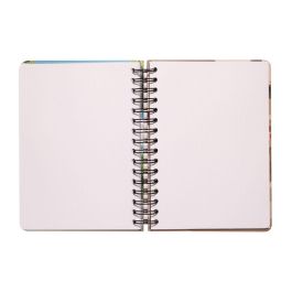 ERIK Cuaderno A5 BT21 90 Hojas Tapa Dura Wire-o Cierre Elástico con Bolsillo Interior y Esquinas Redondeadas