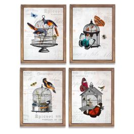Cuadro Shabby DKD Home Decor Multicolor 2 x 44 x 34 cm (4 Unidades) Precio: 46.88999986. SKU: S3018422