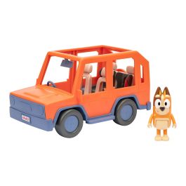 MOOSE 17661 Bluey 4x4 Todoterreno Familia Heeler con figura articulada de Chilli