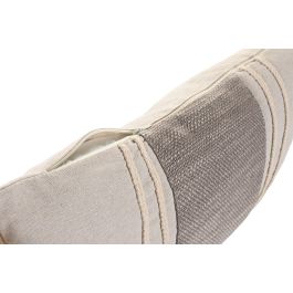 DKD Home Decor Cojín Boho Beige Natural Algodón Yute 50 x 30 cm con Cremallera (Pack de 2 Unidades)