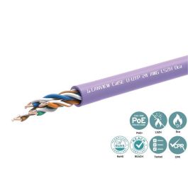 Lanview CAT5e U-UTP LSZH Dca Cable de Red Púrpura 305m Alambre 0.49mm