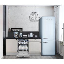 Smeg CGF11PBEU Molinillo de Café Eléctrico 50's Style, Color Azul Pastel