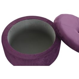 Reposapies Glam DKD Home Decor Purpura 70 x 28 x 70 cm Set de 2 Reposapies Glam DKD Home Decor Purpura 70 x 28 x 70 cm Set de 2