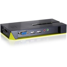LevelOne KVM Switch 4 puertos VGA USB Audio hasta 2048x1536 Pixeles para 4 Computadoras
