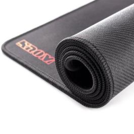 Krom NXKROMKNTXL Alfombrilla Gaming Knout XL para Ratón Óptico/Láser, 900x350x3mm, Base Goma Antideslizante y Bordes Cosidos, Negro