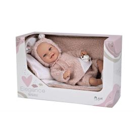 Muñeca elegance babyto rosa con manta (muñeca de peso) 35 cm cuerpo blando