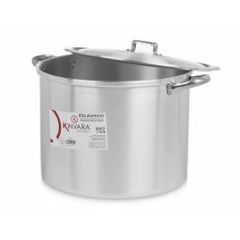 Olla de Aluminio Kinvara 34 cm, 25 L - Apta para Gas, Horno y Lavavajillas (2 Unidades)
