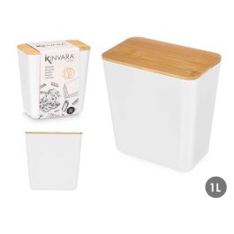 Tarro Rectangular Bajo Blanco 1L Kinvara 13CM (12 Unidades) Precio: 29.49999965. SKU: B1K54EQQQP