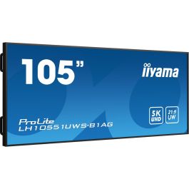 Iiyama LH10551UWS-B1AG Monitor Profesional 105" 5K UW 5120x2160 IPS 24/7 Uso Horizontal y Vertical 8ms 500cd 21:9 HDMI DP USB-C