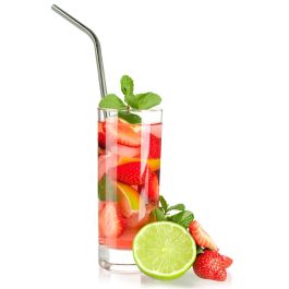 Cook Concept Juego 4 Pajitas Reutilizables Acero Inoxidable con Escobilla 25.4 cm