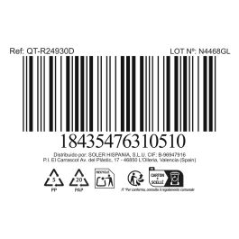 Inde Fiambrera Rectangular Hermética 15.3x11.5 cm 470 cc - Envase de Alimentos Portátil (12 Unidades)