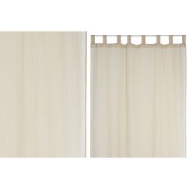 Visillo Urban DKD Home Decor Beige 260 x 140 cm (2 Unidades) Precio: 24.89000008. SKU: B1K2ACLLWH