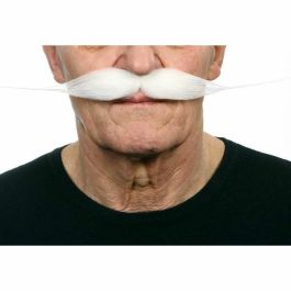 Bigote blanco talla única Bigote blanco talla única
