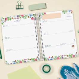 Finocam Agenda Cloe Espiral 16 Meses Tapa Dura Verde 2025-2026 con Cierre de Goma y Adhesivos Temáticos Precio: 11.49999972. SKU: B1GY8PR74D