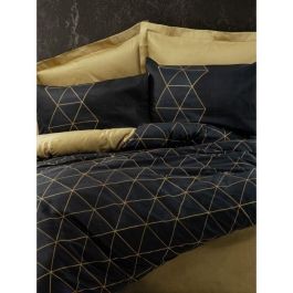 Juego de cama completo ASI8683743798704: Funda nórdica 220x240 cm y 2 fundas de almohada 60x60 cm, 100% algodón, Negro Juego de cama completo ASI8683743798704: Funda nórdica 220x240 cm y 2 fundas de almohada 60x60 cm, 100% algodón, Negro