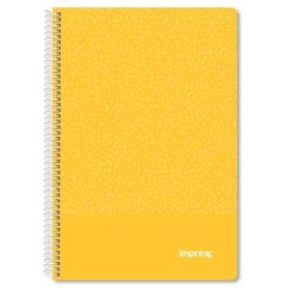 IMPREX Cuaderno Espiral Tapa PP Folio 80H 90 Gr Cuadrícula 4x4 Amarillo (Pack 4 Unidades) (4 Unidades) Precio: 6.9900006. SKU: B1AKEPB9TD