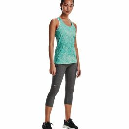 Camiseta de Manga Corta Mujer Under Armour HeatGear Aguamarina