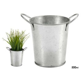 Ibergarden Macetero Pequeño Zinc Plata 16x12x11 cm (Set de 72) Precio: 53.78999945. SKU: S3606091