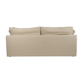 Sofá 3 Plazas Beige Tejido-Madera 212 X 100 X 83 cm