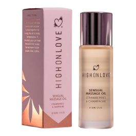 Aceite de Masaje Erótico Highonlove Fresa Vino Espumoso de Fresa 30 ml
