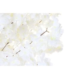DKD Home Decor Árbol Almendro Artificial Desmontable de PE Blanco Marrón 210 cm Alto
