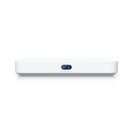 Ubiquiti Cloud Gateway Fiber Desktop 10G SFP+/10 GbE RJ45 con Switch Integrado 4 Puertos 2.5 GbE y PoE+ para Sistemas UniFi