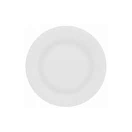 Blanca Plato Papel Reciclable Blanco 18 cm Paquete 50 Unidades