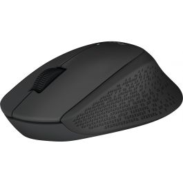 Logitech M280 Ratón Inalámbrico RF Negro para PC, Diseño Ergonómico Asimétrico, Rueda Ancha, Batería 18 Meses