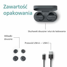 Philips TAT3508BK/00 Auriculares Inalámbricos True Wireless Bluetooth 5.3 con Cancelación de Ruido Híbrida IPX4 Negro Philips TAT3508BK/00 Auriculares Inalámbricos True Wireless Bluetooth 5.3 con Cancelación de Ruido Híbrida IPX4 Negro