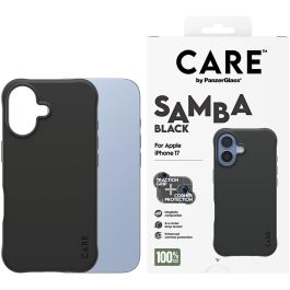 PanzerGlass CARE Samba Black Funda con MagSafe para iPhone 17 de TPU Resistente a Rayones y Golpes hasta 2.4m