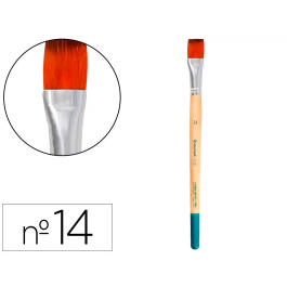 Liderpapel Pincel nº 14 Punta Plana Pelo Sintético para Acrílica y Acuarela Certificado FSC Precio: 41.2973. SKU: B193D28Y38
