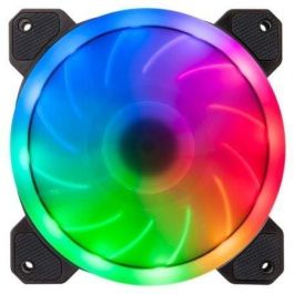 Hiditec N5-ARGB Carcasa del Ordenador Ventilador 12 cm Negro con Iluminación ARGB