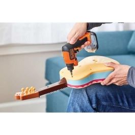 Black + Decker BDCSFS30C-QW Destornillador Inalámbrico 3.6 V, Color Negro, Incluye 31 Accesorios