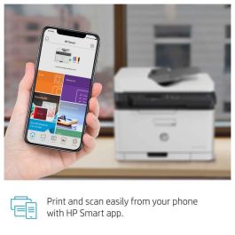 HP 179fnw Impresora Multifunción Láser Color Wi-Fi, Imprime, Escanea, Copia, Fax, Compacta, Móvil, Alta Calidad Color