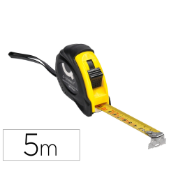 Q-connect Flexometro con Freno Material Antichoque 19 mm Ancho Longitud 5 mt Precio: 7.58999967. SKU: B1EDT72SNY