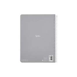 Liderpapel Cuaderno Espiral A4 Micro Smart Tapa Blanda 80 Hojas 75gr Cuadro 5mm Doble Margen Colores