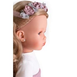 Antonio Juan Muñeca Comunión Bella Rubia con Diadema y Pendientes 45 cm