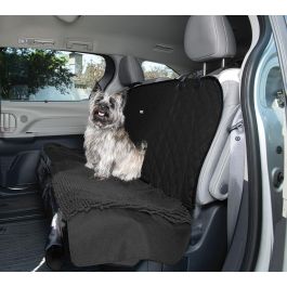 Dog Gone Smart Funda Protectora de Asiento para Coche de Perros Dirty Dog Microfibra, Altamente Absorbente, Anti-Suciedad y Pelos, Negro 137x55 cm