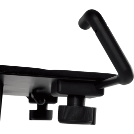 QUIKLOK Soporte Ordenador Portátil Regulable con Bandeja Mousse, Acero, Plegable, 750-1290 mm