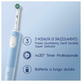 Oral-B VITALITY PRO AZUL Cepillo de Dientes Eléctrico Recargable con 3 Modos (Limpieza Diaria, Sensible, Sensible Plus) - 1 Unidad
