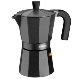 Cafetera Italiana Monix Braisogona_M640003 Negro Aluminio 3 Tazas