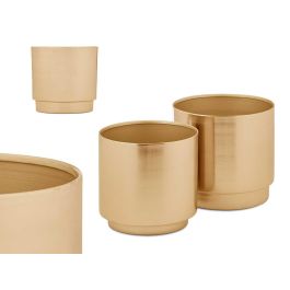 Set 2 Macetas Doradas Giftdecor 18X16CM (6 Unidades) Precio: 85.49999997. SKU: B1K43YCB6E