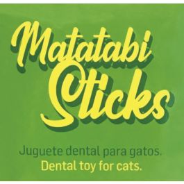 Gloria Sticks Matatabi para Gatos, Bolsa 5 Unidades, Juguete Dental Natural y Masticable para Placa y Mal Aliento