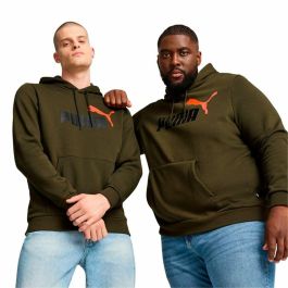 Sudadera con Capucha Hombre Puma Ess+ 2 Col Big Logo Marrón