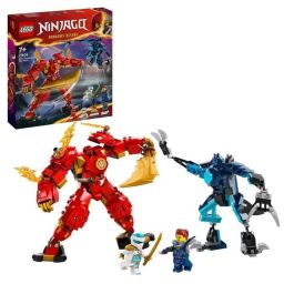 LEGO 71808 Meca Elemental del Fuego de Kai, Juguete de Construcción Ninjago con Minifigura Articulado y Espada para Niños +7 años