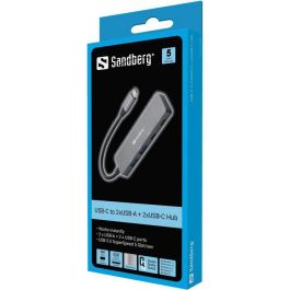 Sandberg USB-C to 2xUSB-A + 2xUSB-C Hub Sandberg USB-C to 2xUSB-A + 2xUSB-C Hub