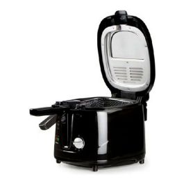 Domo DO461FR Freidora Eléctrica Classic 2.5L, 1800W, Cool Touch, Termostato Ajustable, Tazón Antiadherente, Negro