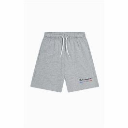 Pantalones Cortos Infantiles Champion Logo Gris